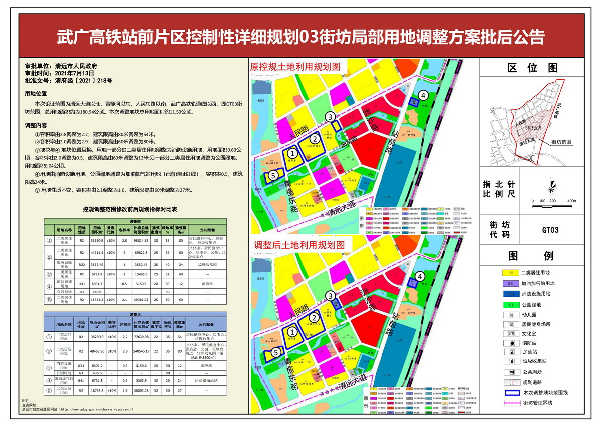 武廣高鐵站前片區控制性詳細規劃03街坊局部用地調整方案批后公告.jpg
