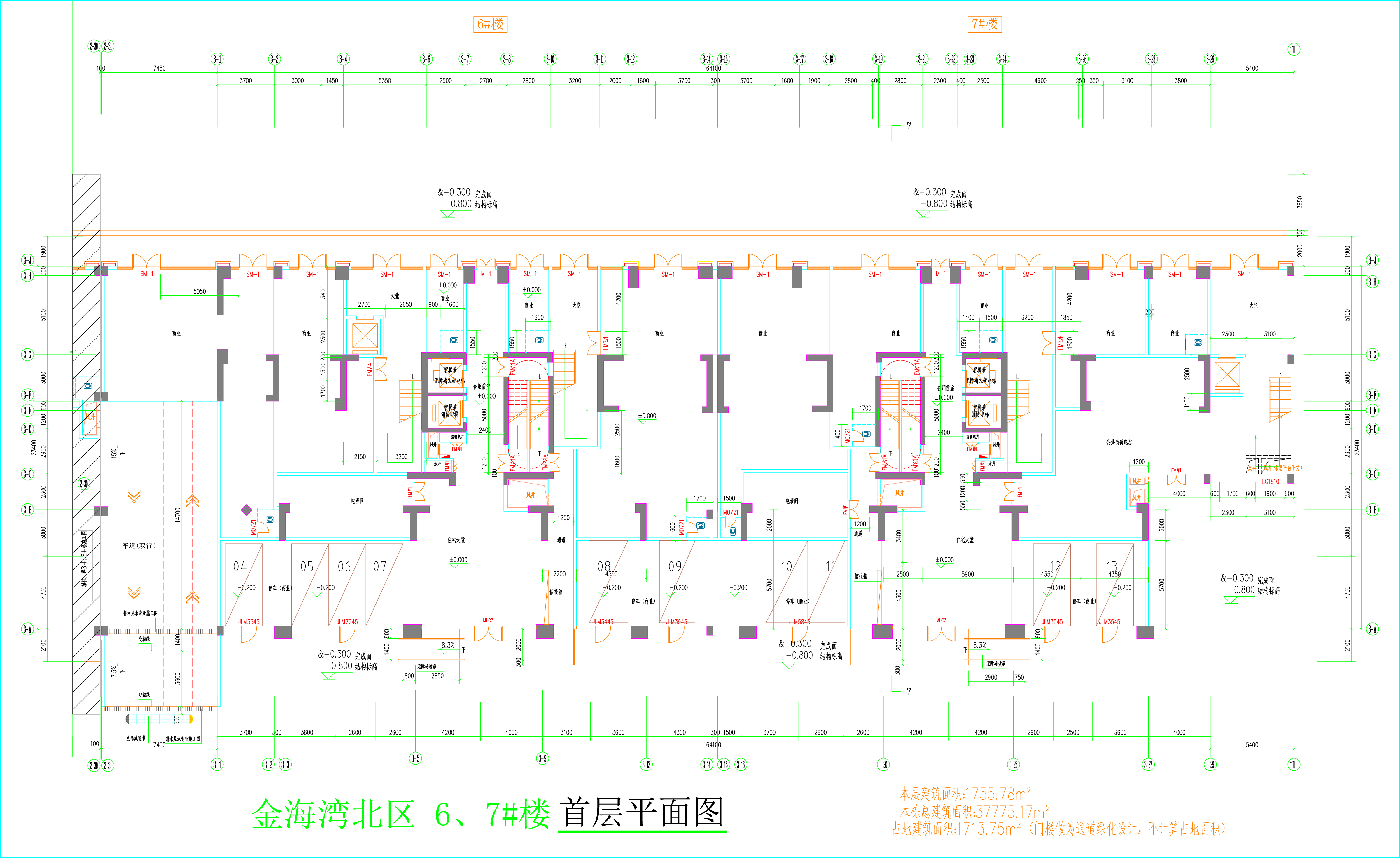 金海灣北區6、7#樓_首層平面圖.jpg