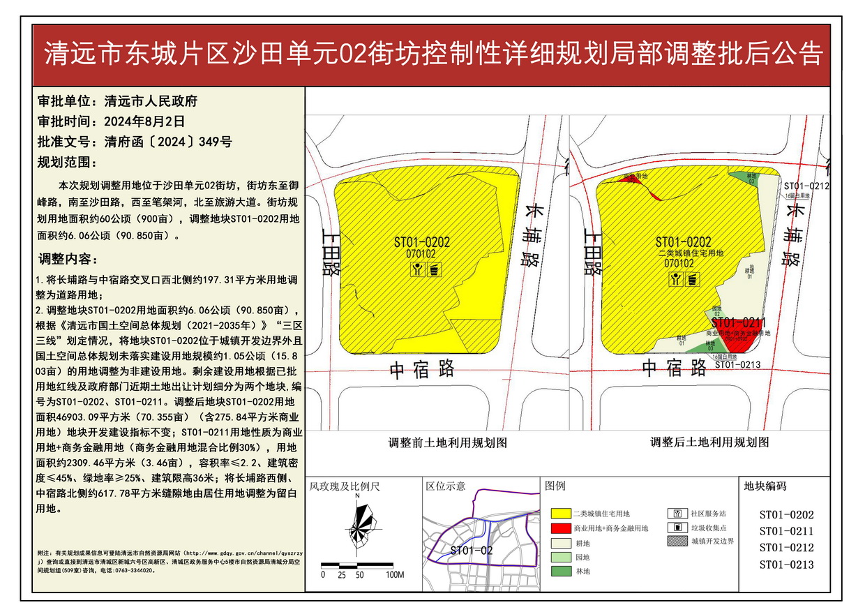 《清遠市東城片區沙田單元02街坊控制性詳細規劃局部調整》批后公告--s.jpg